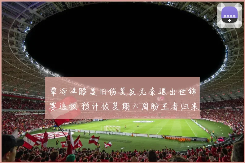 覃海洋膝盖旧伤复发无奈退出世锦赛选拔 预计恢复期六周盼王者归来